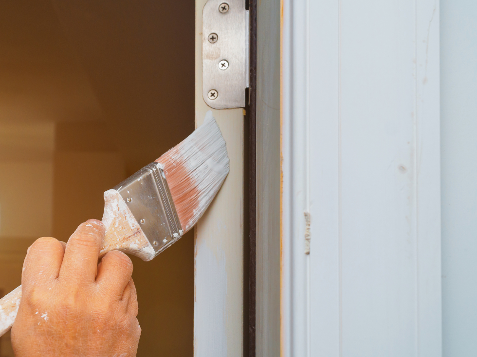 Painting A Door With White Colour - Asian Paints