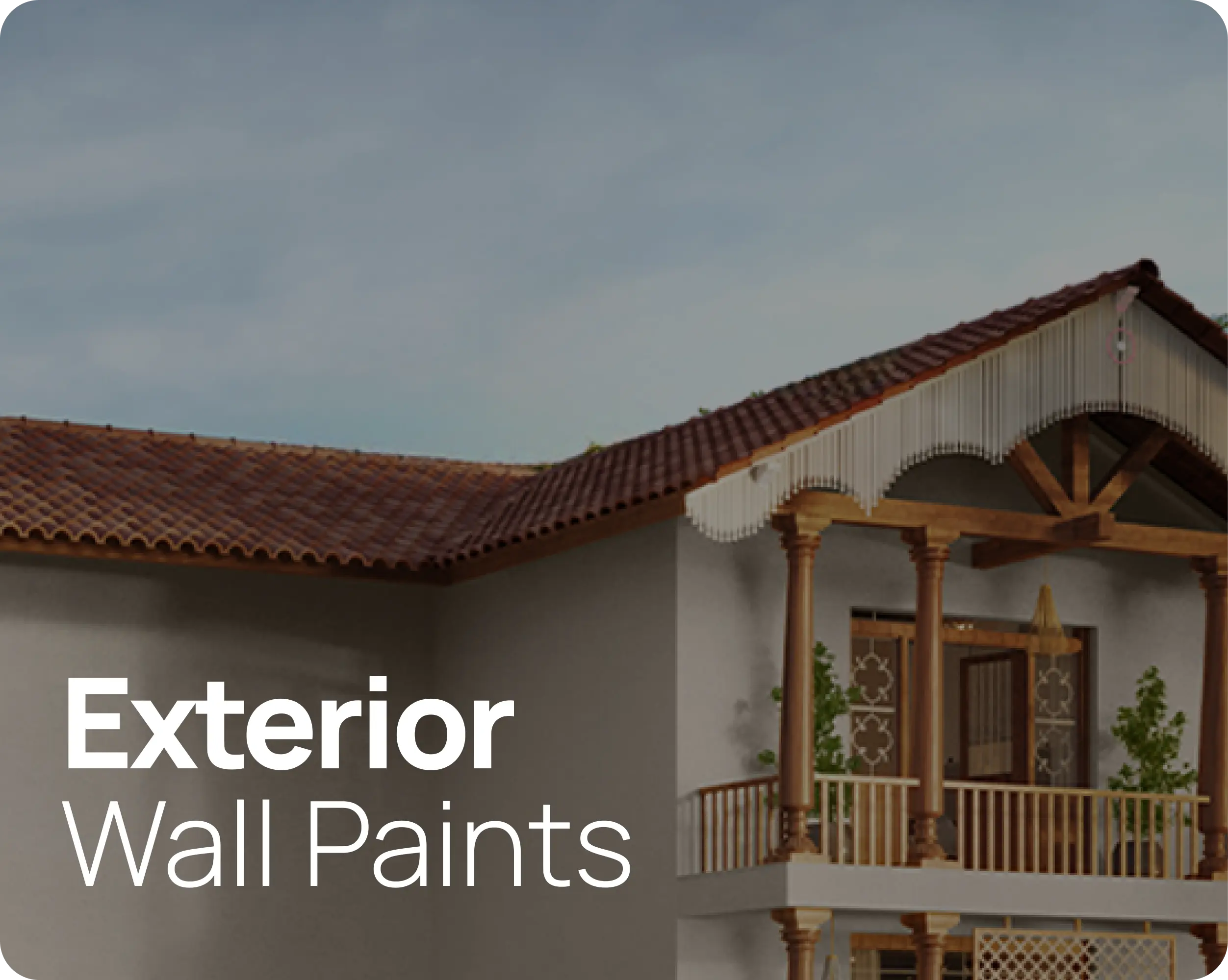 Banner for exterior wall paints
