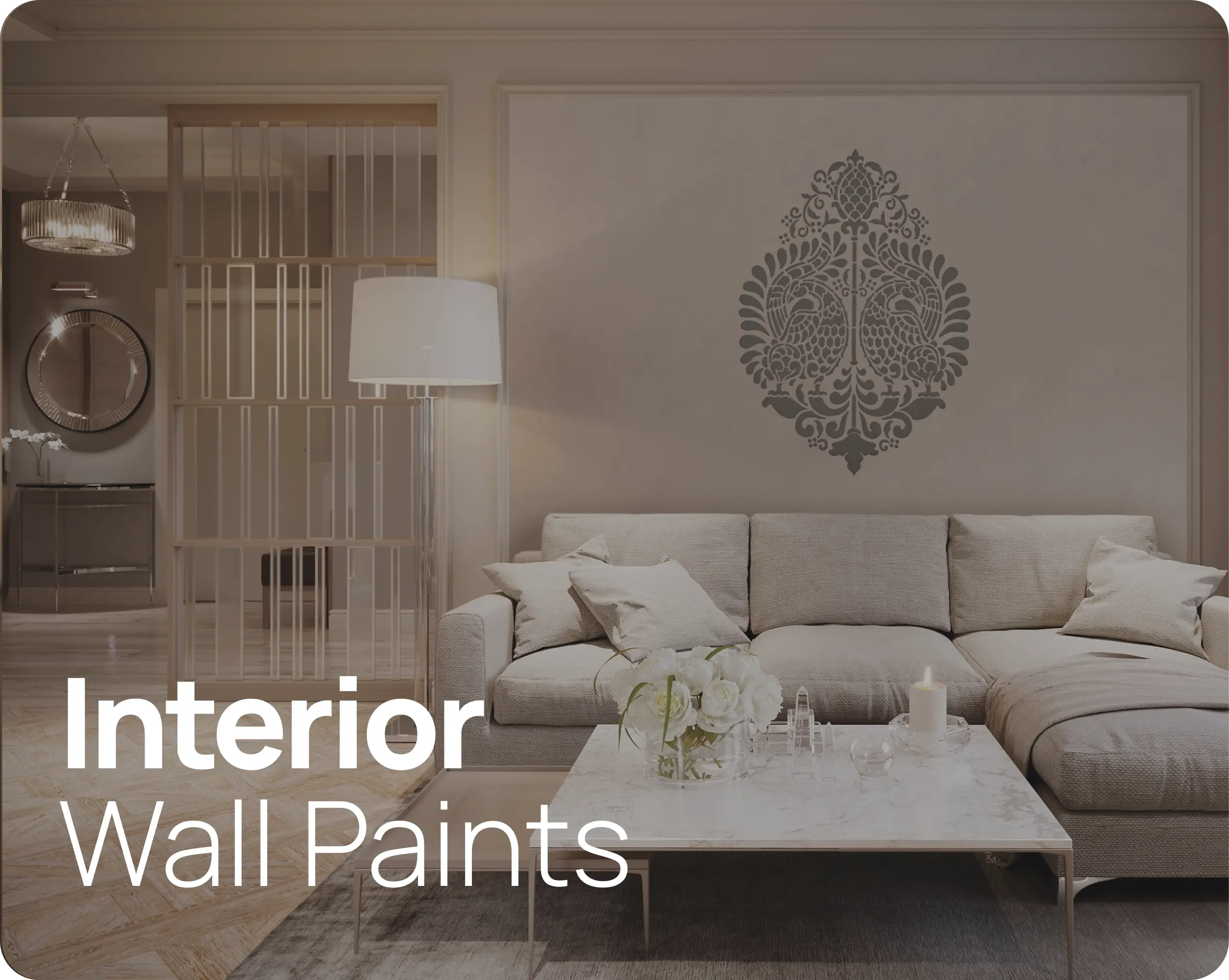 Banner for interior wall paints