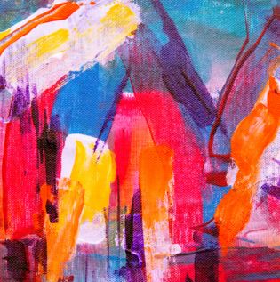 Abstract Painting For Living Room - Asian Paints