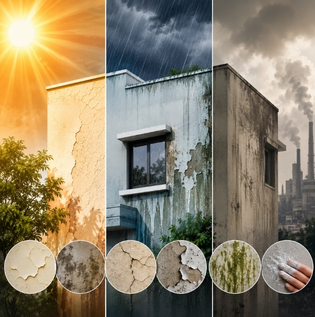 How Heat, Rain and Pollution Affect Exterior Paint