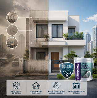 Dust-Resistant Exterior Paint for Urban Indian Cities