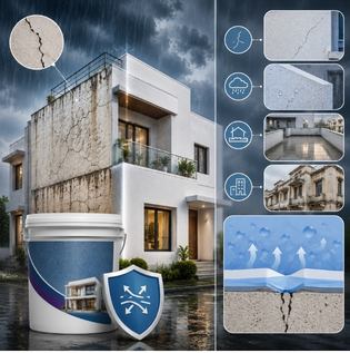 Elastomeric Coatings for Crack Protection and Waterproofing