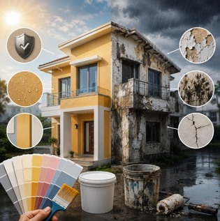 Why Exterior Paint Fails Early in Indian Weather