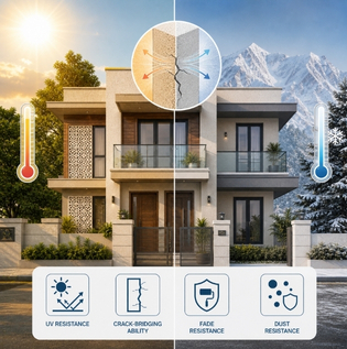 Exterior Paint for North India’s Extreme Climate