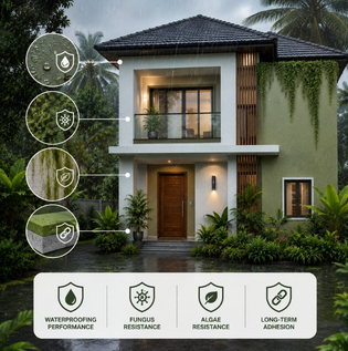 Exterior Paint for South India’s Heavy Rainfall and Humidity