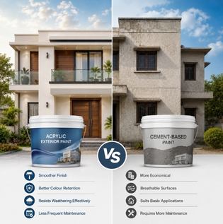 Acrylic Paint vs Cement-Based Exterior Paint