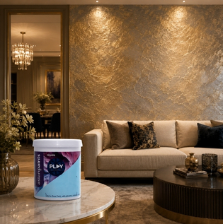 Metallic Textured Paint Designs for Luxury Spaces