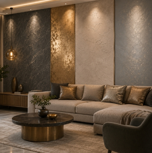 Trending Metallic and Textured Paint Designs