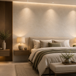 Minimalist Textured Paint Ideas for Modern Bedrooms