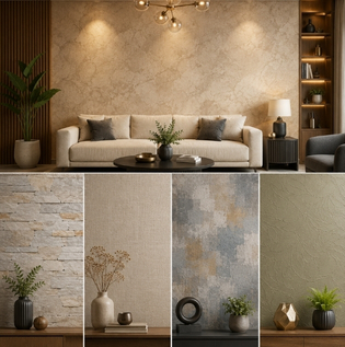 Popular Textured Paint Styles for Living Rooms
