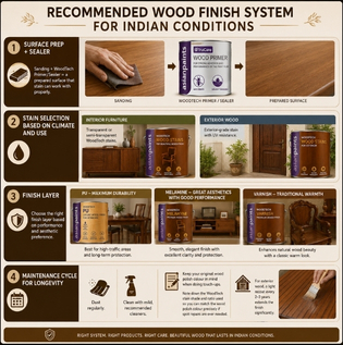 Recommended Wood Finish System for Indian Conditions