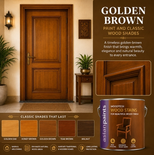 Golden Brown Paint and Classic Wood Shades