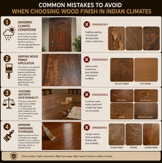 Common Mistakes to Avoid When Choosing Wood Finish in Indian Climates