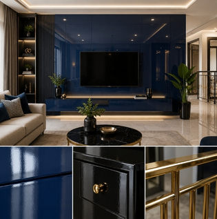 High Gloss Finish Paint for Contemporary Accent Surfaces