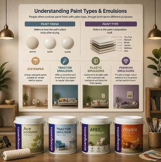 Understanding Different Paint Types and Emulsions for Homes