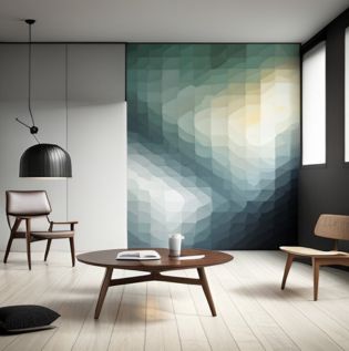 Geometric Mosaic Wall Paint - Asian Paints