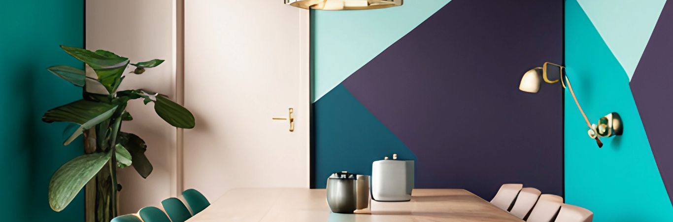 Geometric Wall Paint - Asian Paints