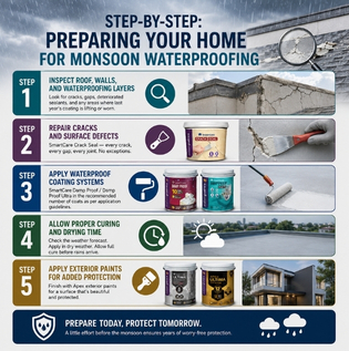 Step-by-Step: Preparing Your Home for Monsoon Waterproofing