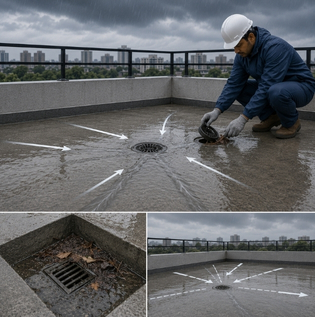 Proper Terrace Drainage and Slope Management for Waterproofing