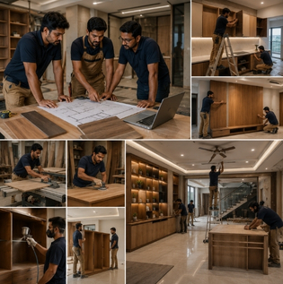 Large-Scale Carpentry Project Management