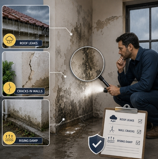 Identifying the Source of Dampness and Water Seepage in Walls