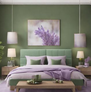 Lavender Green Wall Colour - Asian Paints