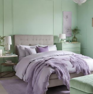 Lavender Mint Green Wall Colour - Asian Paints