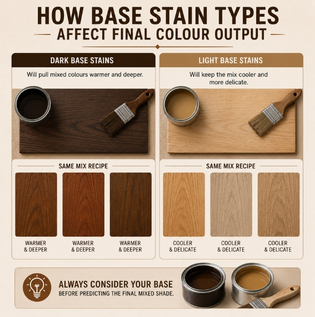 How Base Stain Types Affect Final Colour Output