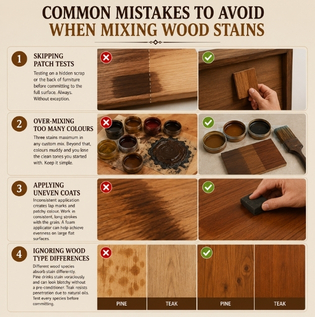 Common Mistakes to Avoid When Mixing Wood Stains