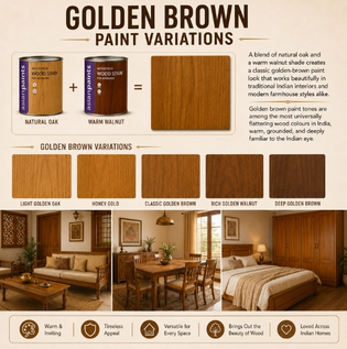 Golden Brown Paint Variations