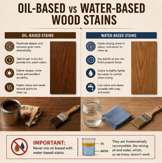 Oil-Based vs. Water-Based Wood Stains