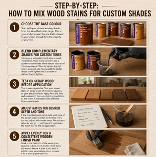 Step by Step Guide to Mixing Wood Stains for Custom Shades