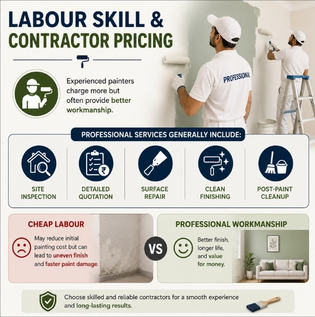 Professional Painter Skill and Contractor Pricing