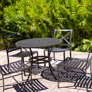 Rubber Painted Metal Patio Furniture - Asian Paints