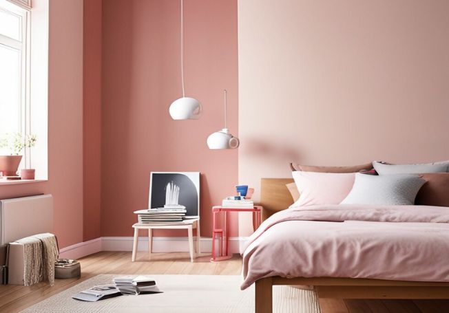 Brown And Pink Colour Combination For Walls - Asian Paints