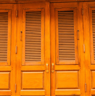 Indian Style Teak Wood Main Door - Asian Paints