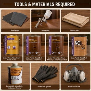 Essential Tools for Melamine Polish Application