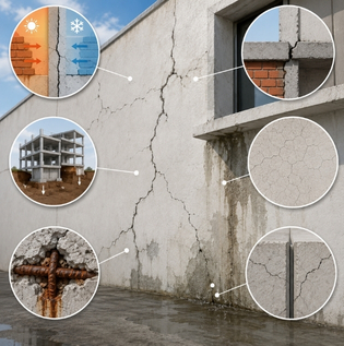 Common Causes of Wall Cracks and Seepage