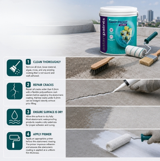 Surface Preparation Before Elastomeric Waterproofing