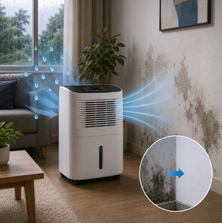 Using a Dehumidifier to Reduce Wall Dampness