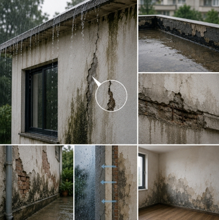 External Wall Seepage and Structural Moisture Problems