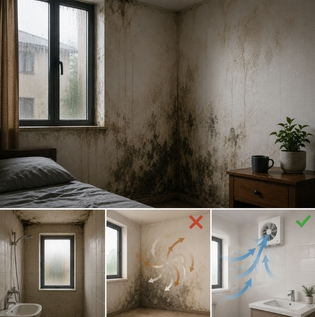 Ventilation and Indoor Wall Dampness