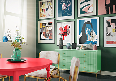Beautifully Decorated Dining Room