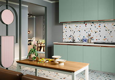 Elegant Kitchen Design with Sage Green Cabinets