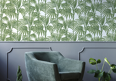 Fresh Green Drawing Room Design