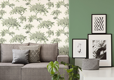 Refreshing Green Living Room Design