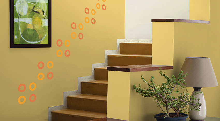 Colourful-Stencil-Hall-Stairs-Design