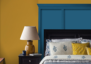 Contemporary Yellow Bedroom Design Idea