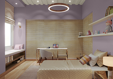 Lilac Kid's Room Design